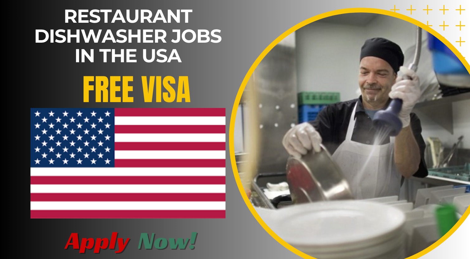 Restaurant Dishwasher Jobs in the USA for Foreigners Restaurant Dishwasher Jobs in the USA for Foreigners